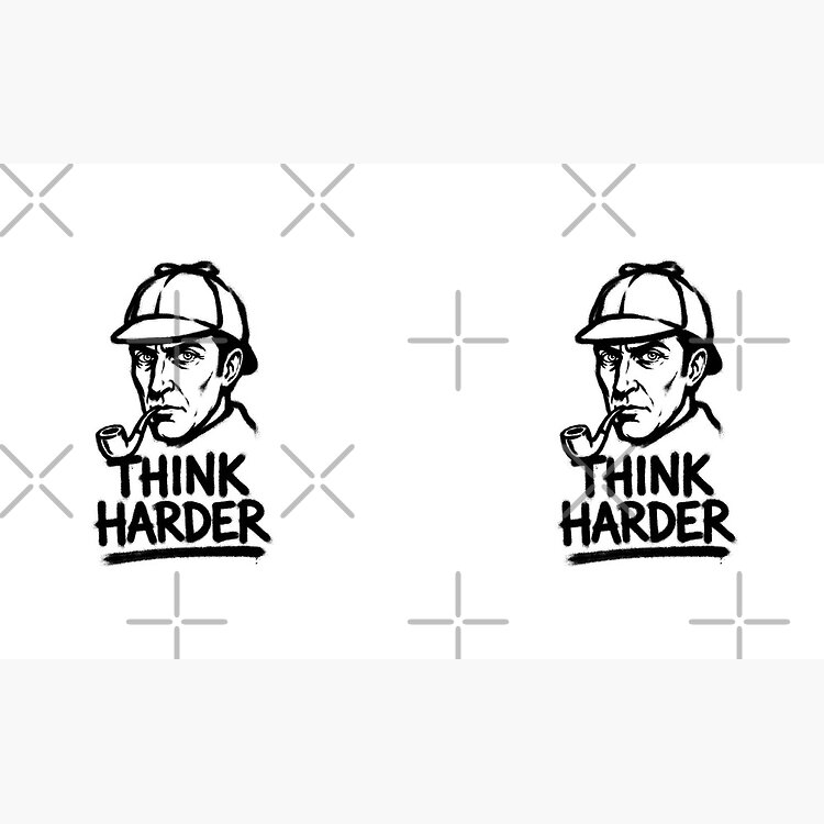Sherlock Holmes Think Harder Detective Graffiti Mug - Image 2