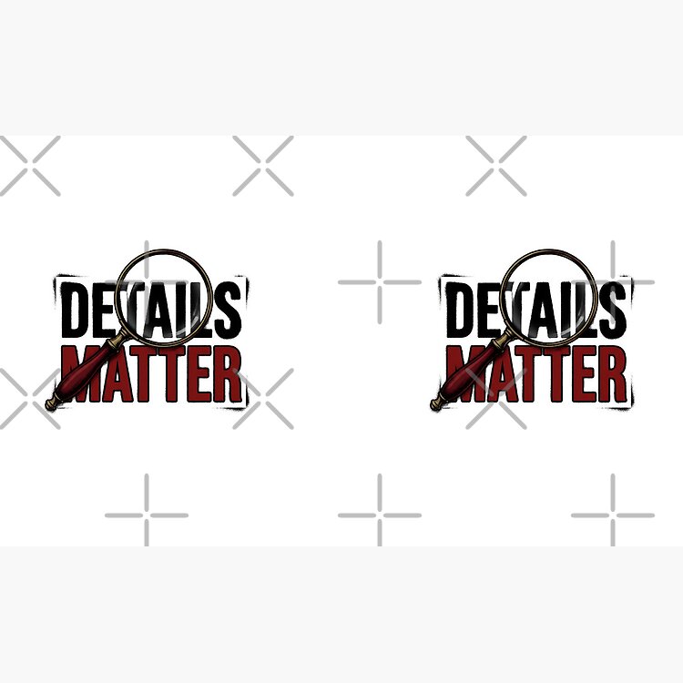 Details Matter Sherlock Holmes Magnifying Glass Typography Mug - Image 2