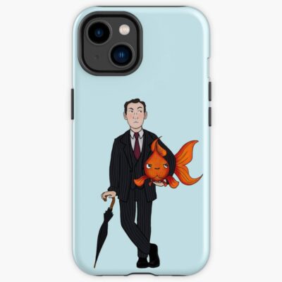 Living In A World Of Goldfish Iphone Case