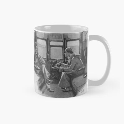 Sherlock Holmes And Dr Watson Sat On A Train Mug