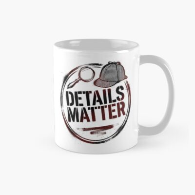Details Matter Sherlock Holmes Hat Magnifying Glass Stamp Mug
