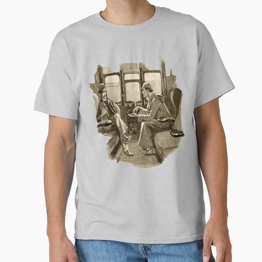 Sherlock Quotes 221b Baker St British Detective Vintage Literary Gifts T-shirt - Image 4