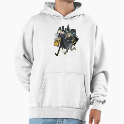 Sherlock Nyc Day White Logo Hoodie