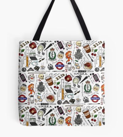 Sherlock Collage Color Tote Bag