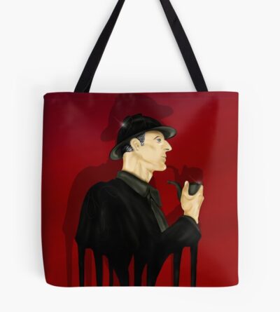 Sherlock Holmes With Background Tote Bag