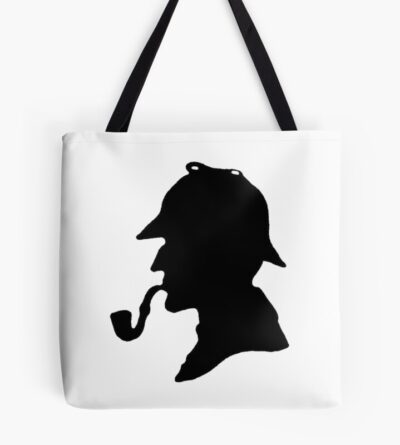 Sherlock Holmes Silhouette Tote Bag
