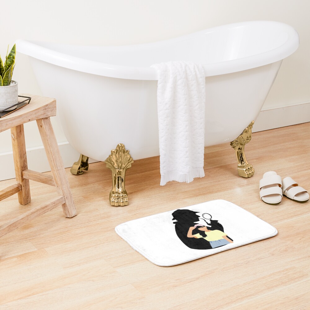 Detective Girl T Shirt Girl Bath Mat - Image 2