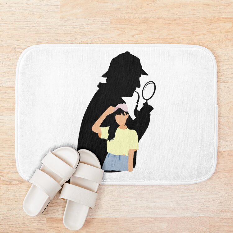 Detective Girl T Shirt Girl Bath Mat - Image 3