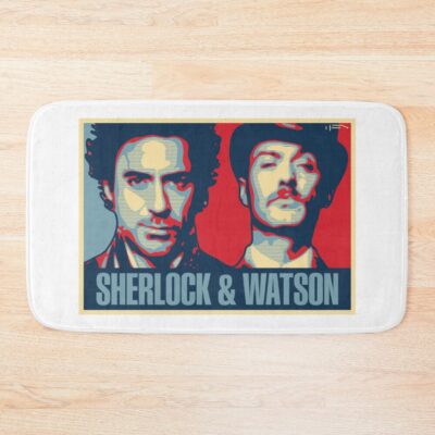 Sherlock And Watson Bath Mat