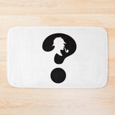 Sherlock Question Bath Mat