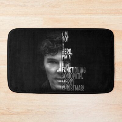 Sherlock Not Hero Tv Show Bath Mat