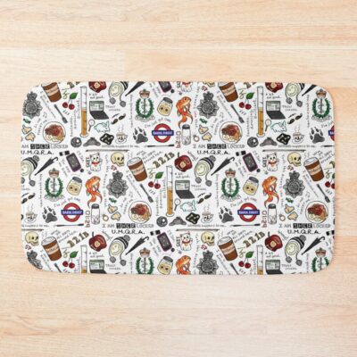Sherlock Collage Color Bath Mat