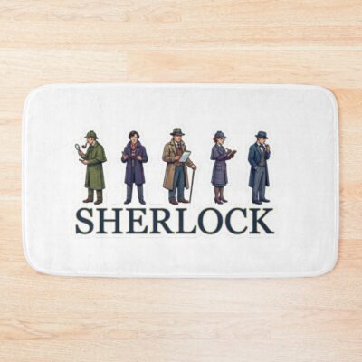 Generations Of Sherlock Holmes Basil Rathbone2 Bath Mat
