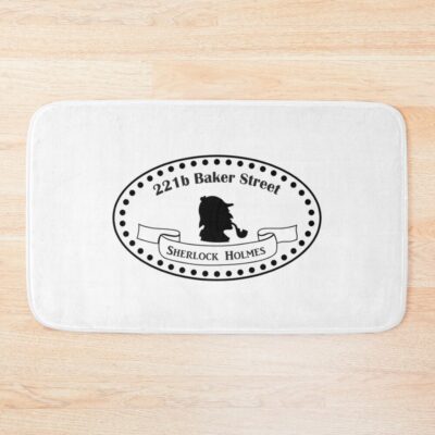221B Baker Street Sherlock Holmes Bbc Tv Show Sherlock Design Bath Mat