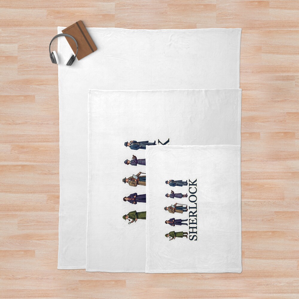 Generations Of Sherlock Holmes Basil Rathbone2 Throw Blanket - Image 3