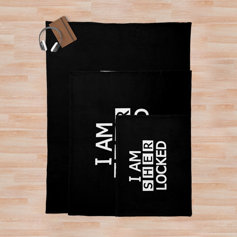 I Am Locked Throw Blanket - Image 3