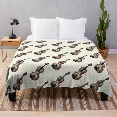 Sherlocks Violin Part 2 Throw Blanket