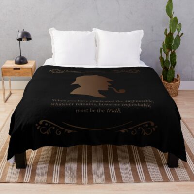 Sherlock Holmes Axiom Throw Blanket