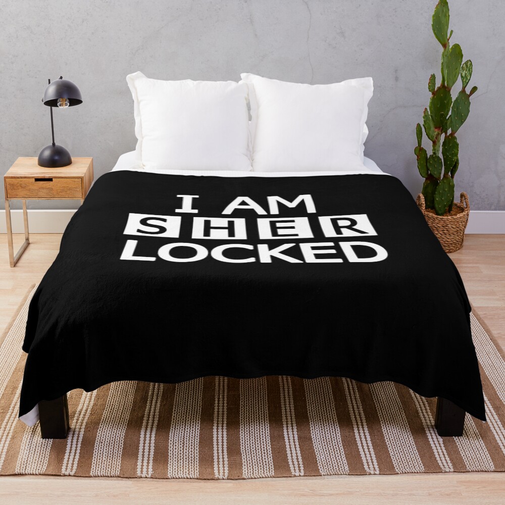 I Am Locked Throw Blanket