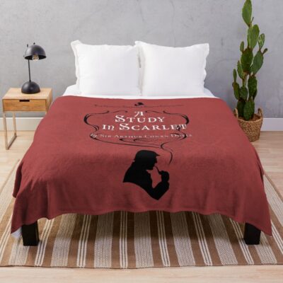 Sherlock Holmes A Study In Scarlet Throw Blanket