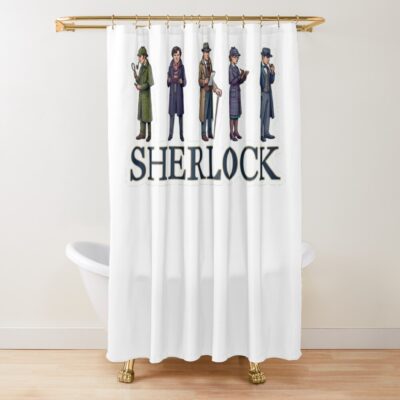Generations Of Sherlock Holmes Basil Rathbone2 Shower Curtain
