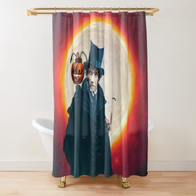 Sherlock Holmes Scary Halloween Shower Curtain
