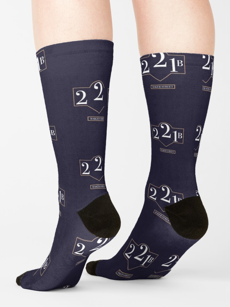221B Baker Street Sherlock Holmes House Socks - Image 2