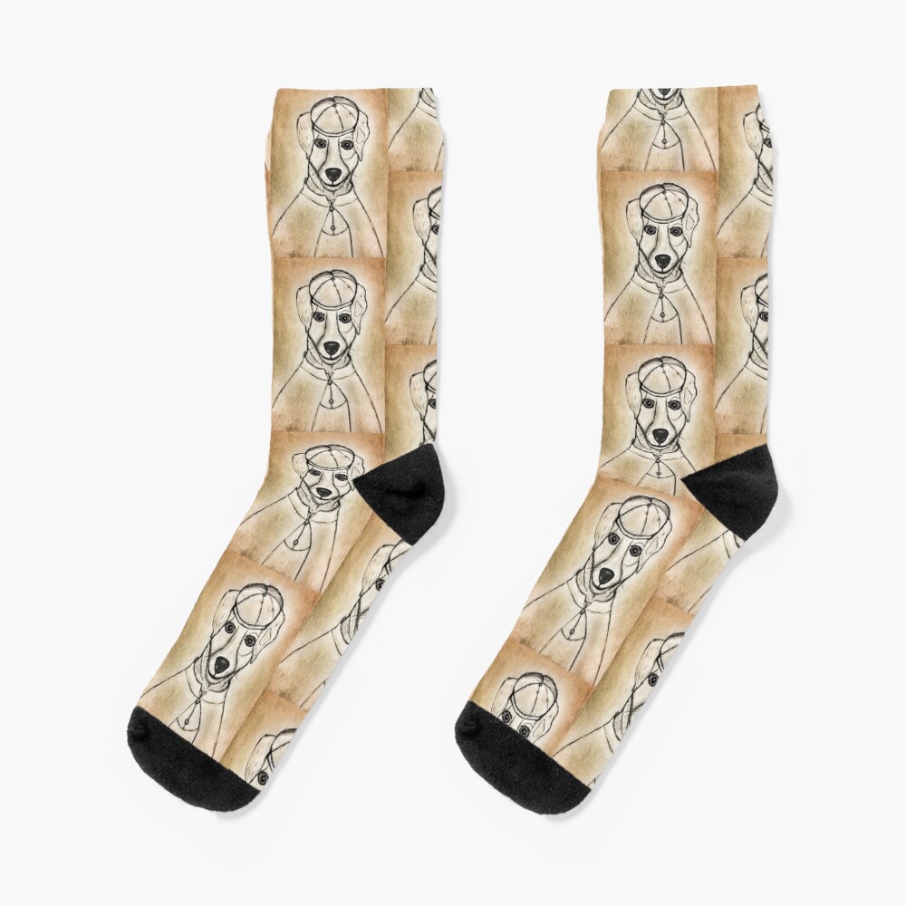 Sherlock Holmes Doggie Detective Socks