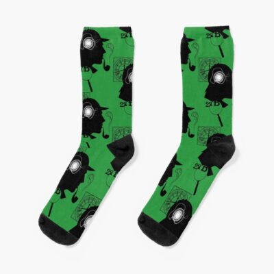 Sherlock Holmes Green Socks