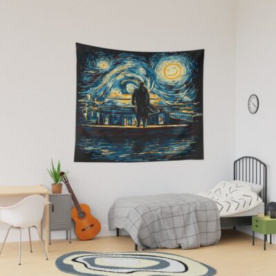 Starry Fall Sherlock Tapestry