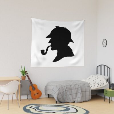 Sherlock Holmes Silhouette Tapestry