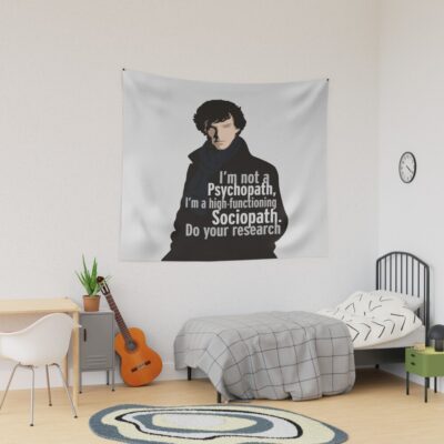 Sherlock Psychopath Sociopath Tapestry