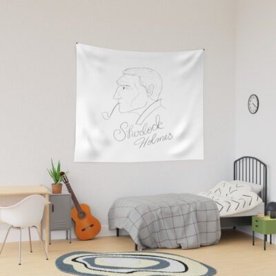 Sherlock Holmes Sketch Tapestry
