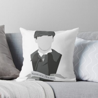 Detective Sherlock Holmes Throw Pillow