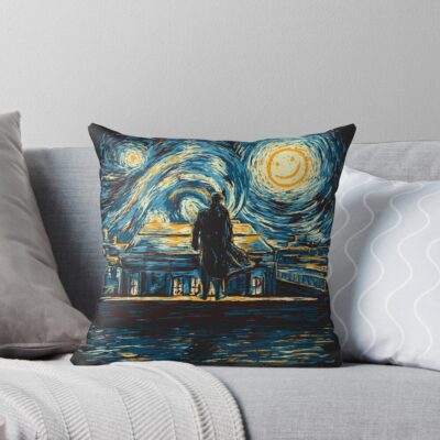 Starry Fall Sherlock Throw Pillow