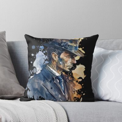 Sleuthing With Sherlock A Classic Detective Design Throw Pillow