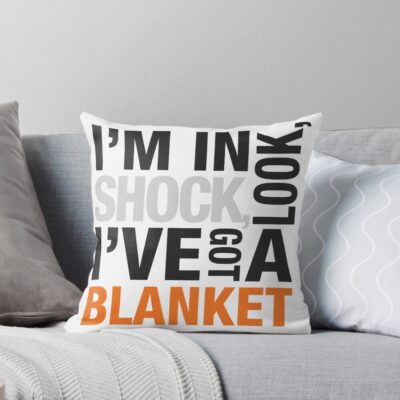Sherlock Blanket Quote Typography Throw Pillow