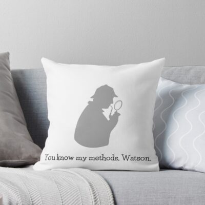 Sherlock Holmes Symbol of Movie Throw Pillow