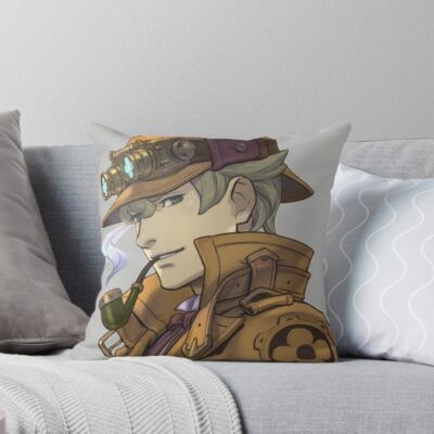 Dai Gyakuten Saiban Holmes Throw Pillow