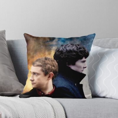 Holmes And Watson Throw Pillow