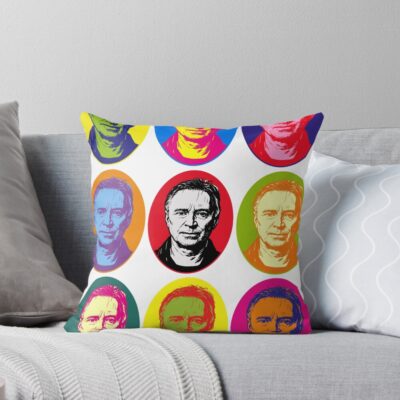 Sherlock Warhol Inspired The Pittsburgh Mystery Collection Throw Pillow