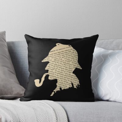 Classic Sherlock Holmes Throw Pillow